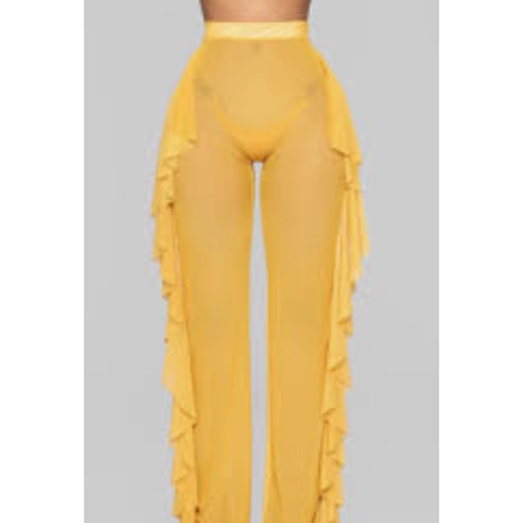 Sunshine See Through Cover Up Pants - Picture 1 of 6